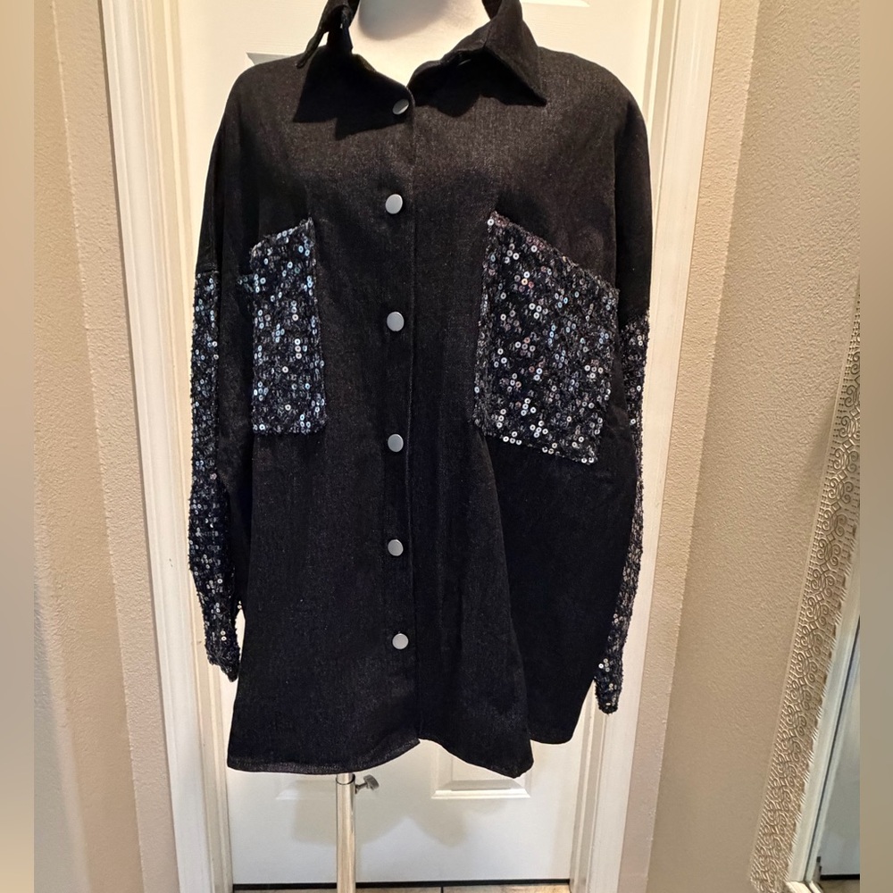 Fantastic Fawn Black and Gray Utility Jacket - Picture 5 of 8
